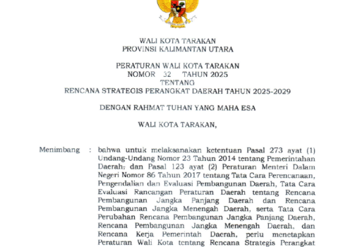 Rencana Strategis Perangkat Daerah Tahun 2025-2029